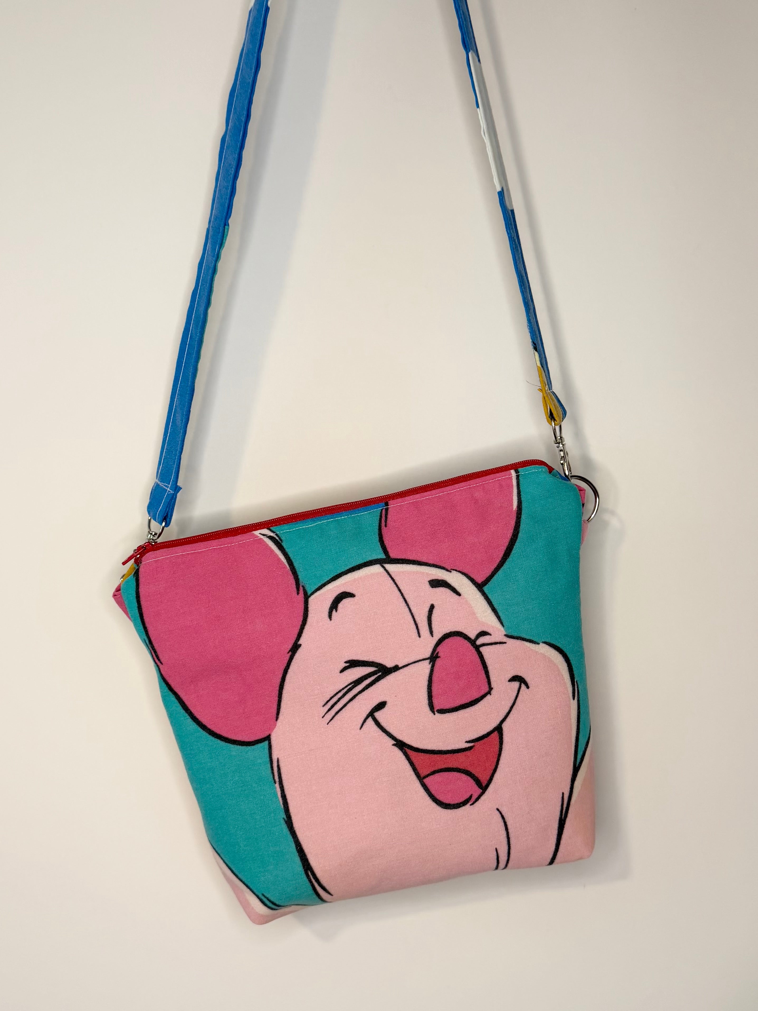 crossbody of pink pig