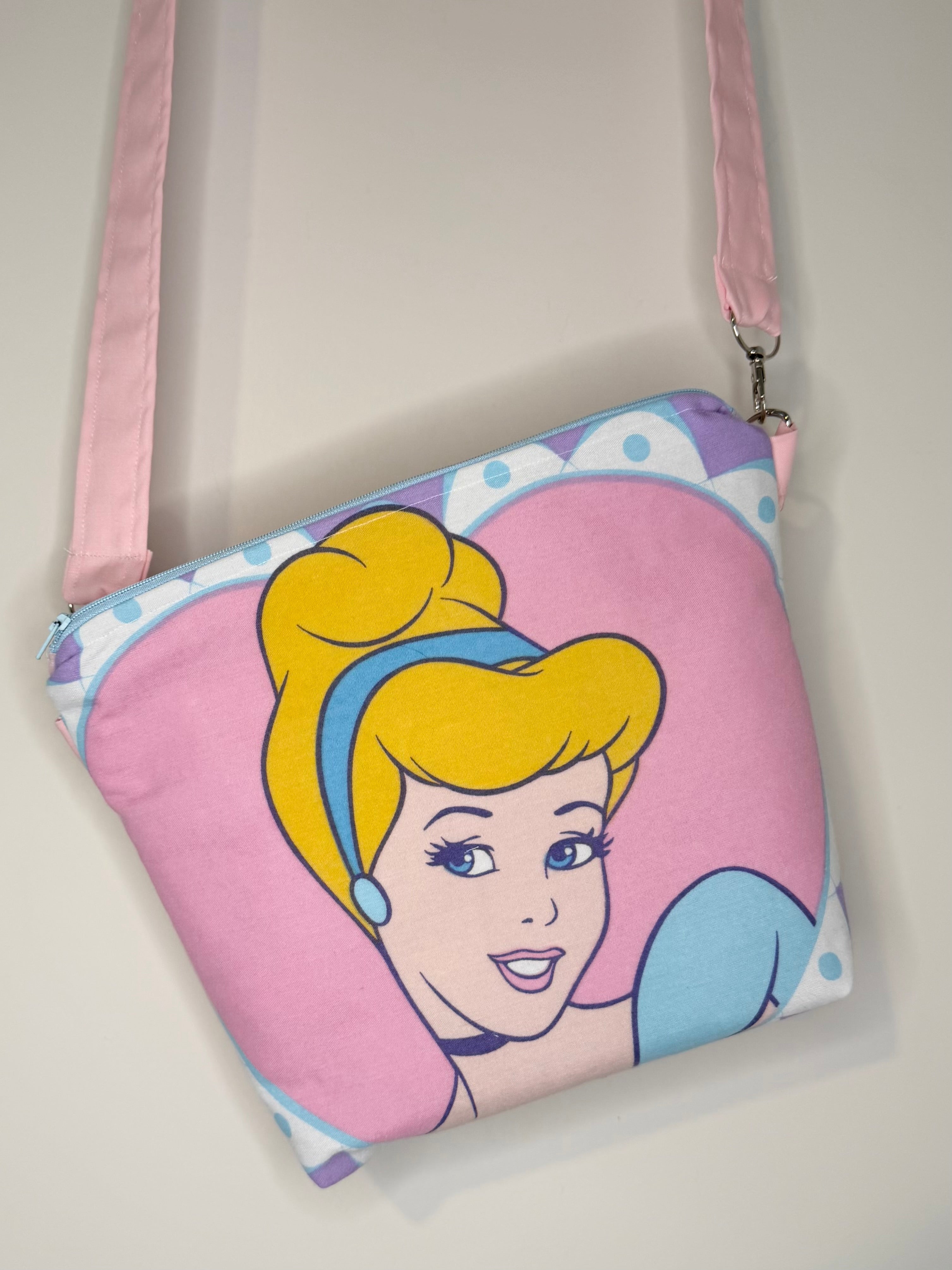 glass slipper princess with blonde hair